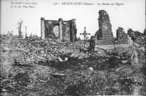 La guerre 1914-1917 - Les Ruines de l'Eglise