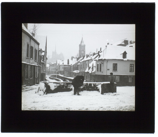 Effet de neige Rue Haute des Tanneurs - mars 1909