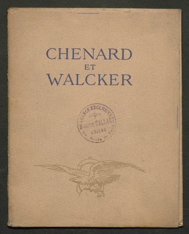 Publicités automobiles : Chenard et Walcker