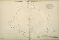 Plan du cadastre napoléonien - Atlas cantonal - Montonvillers : tableau d'assemblage