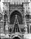 Rouen (Seine-Maritime). Détails de la façade de la cathédrale