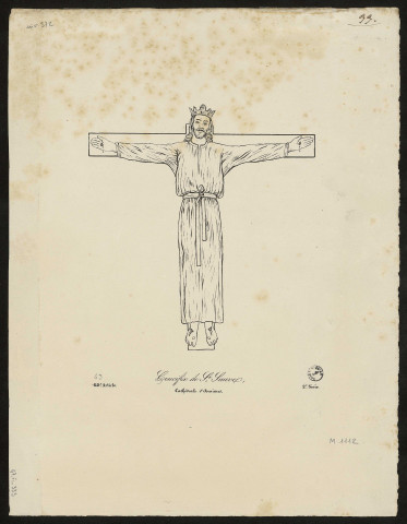 Crucifix de Saint-Sauve. Cathédrale d'Amiens.