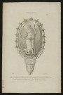 Pierre antique avec monture du temps de Charles V, donnée par Charles V à la cathédrale de Chartes (Jupiter transformé en Saint-Jean)