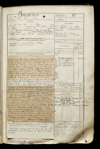 Bordères, Adrien René, né le 14 août 1896 à Havre (Le) (Seine-Maritime), classe 1916, matricule n° 77, Bureau de recrutement d'Abbeville