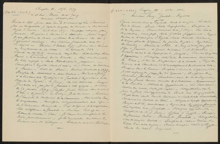 Souvenirs de ma vie politique de 1870 à fin 1886 par René Goblet, première et deuxième parties
