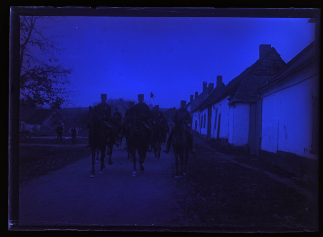 Manoeuvres du 13 novembre 1902 - l'état-major à Pont-Noyelles