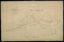 Plan du cadastre napoléonien - Fresnoy-Andainville : développement de A et B
