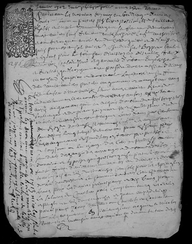 Etude de Me Pierre Trencart à Amiens (étude n°7). Minutes des années 1704-1712