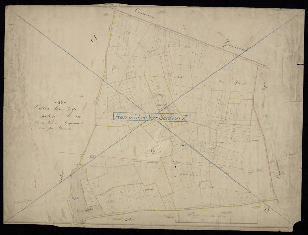 Plan du cadastre napoléonien - Villers-Les-Roye : Fond de Goyencourt (Le), A