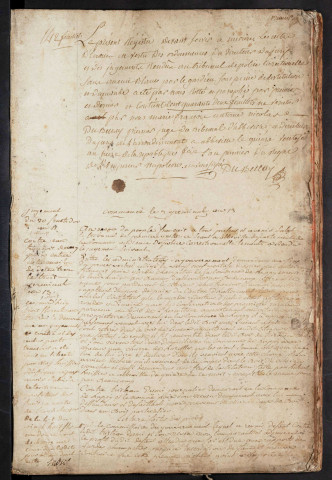 Maison de correction des Carmélites à Abbeville. Registre d'écrou : sans numéro d'écrou. 3 germinal an XIII (24 mars 1805) - 19 février 1808