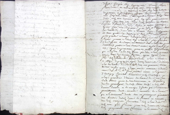 Etude de Me Jean Baptiste Fournier à Amiens (étude n°4). Minutes de l'année 1724