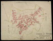 Plan du cadastre napoléonien - Mirvaux : A et B développées
