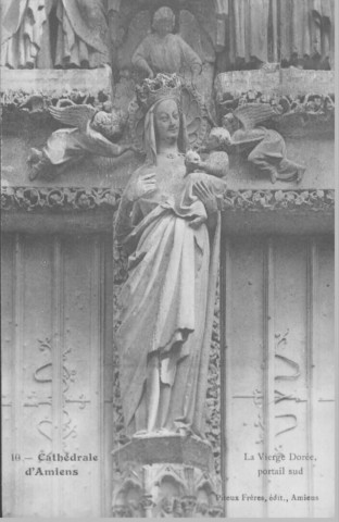 Cathédrale d'Amiens - La Vierge dorée, portail sud