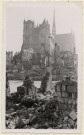 Amiens. La place Florent Caille après les bombardements de 1940