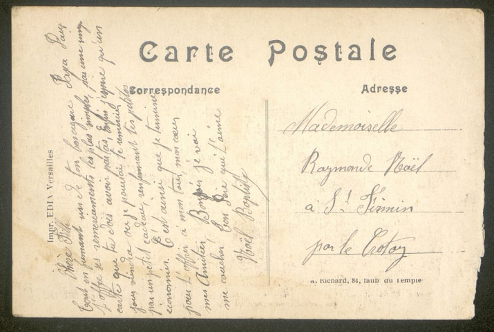 La grande guerre 1914-1915 : les ruines de Vermelles (Pas-de-Calais) Cette ville fut occupée par nos troupes après une lutte héroïque qui dura plusieurs semaines