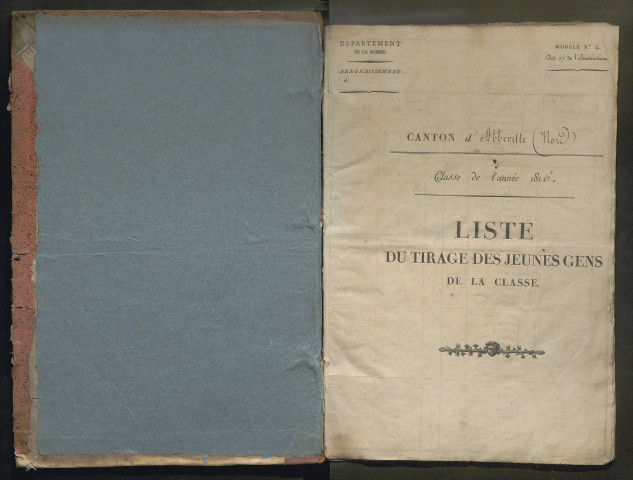Tirage au sort (arrondissement d'Abbeville) de l'année 1816