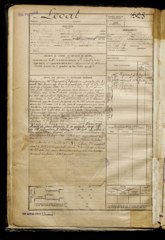 Lecat, Joseph Octave, né le 02 août 1897 à Cayeux-sur-Mer (Somme), classe 1917, matricule n° 1528, Bureau de recrutement d'Abbeville
