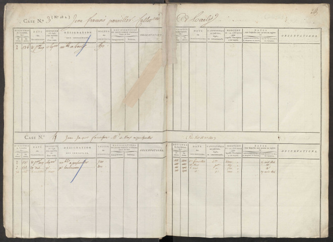 Répertoire des formalités hypothécaires, du 21 pluviôse an 9 au 23 thermidor an 9, volume n° 10 (Conservation des hypothèques de Doullens)