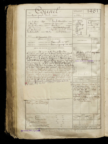 Counil, Marie Joseph Paul, né le 05 mai 1890 à Friville-Escarbotin (Somme), classe 1910, matricule n° 1461, Bureau de recrutement d'Abbeville