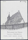 Bouillancourt-sous-Miannay (commune de Moyenneville) : l'église, chevêt, sacristie, mur sud - (Reproduction interdite sans autorisation - © Claude Piette)
