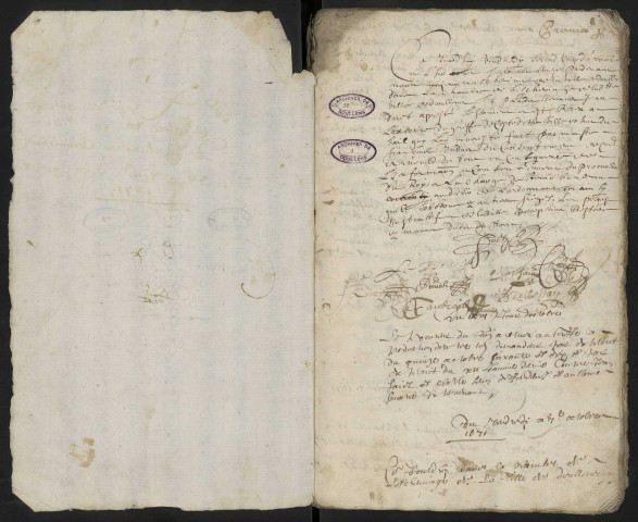 Doullens. Délibérations de l'échevinage