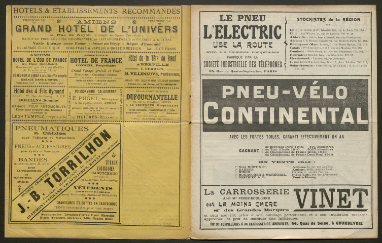 Automobile-club de Picardie et de l'Aisne. Revue mensuelle, 7e année, avril 1911