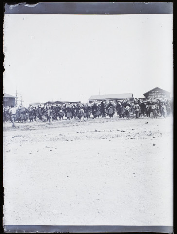 4e bataillon du 66e de ligne avant de s'embarquer à Philippeville pour la France - 4 août 1899