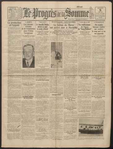 Le Progrès de la Somme, numéro 18968, 5 août 1931