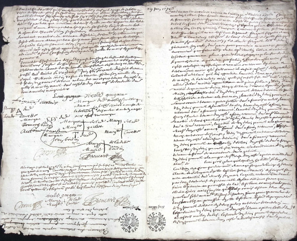 Etude de Me Pierre Trencart à Amiens (étude n°9). Minutes de l'année 1678