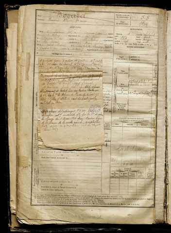 Boyard, Honorat Augustin François, né le 05 septembre 1885 à Cayeux-sur-Mer (Somme), classe 1905, matricule n° 515, Bureau de recrutement d'Abbeville