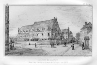 Caserne du Collège (Rue des Jacobins et rue du Collège) en 1853