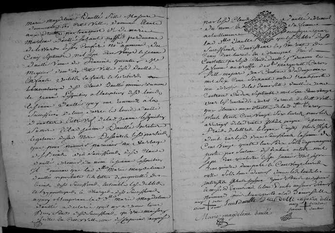 Etude de Me François Henin à Amiens (étude n°3). Minutes de l'année 1727