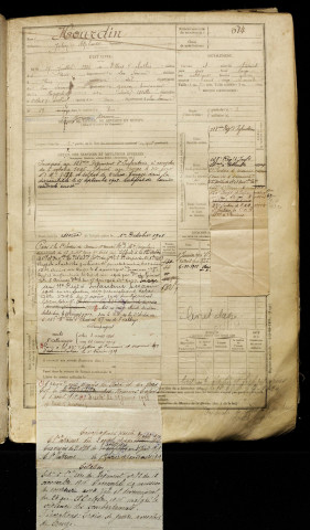 Hourdin, Julien Alphonse, né le 17 juillet 1885 à Villers-sur-Authie (Somme), classe 1905, matricule n° 614, Bureau de recrutement d'Abbeville