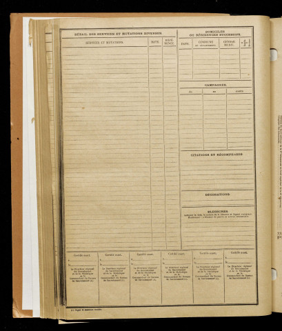 Caron, Joseph Paul Lucien, né le 18 janvier 1893 à Berck (Pas-de-Calais), classe 1913, matricule n° 846, Bureau de recrutement d'Amiens