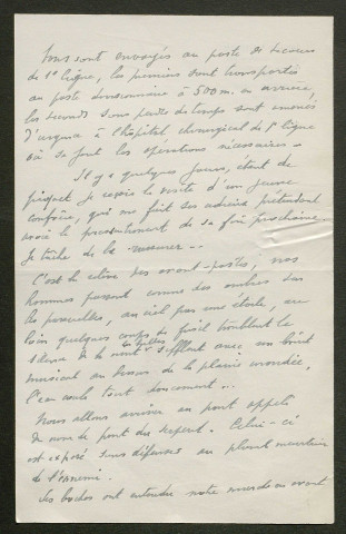 Témoignage de Cardyn, A. (Médecin) et correspondance avec Jacques Péricard