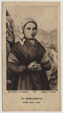 Sainte Bernadette de Lourdes