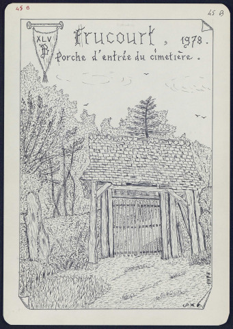Frucourt : porche d'entrée du cimetière - (Reproduction interdite sans autorisation - © Claude Piette)