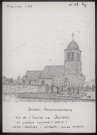 Jouars-Pontchartrain (Yvelines) : vue de l'église de Jouars - (Reproduction interdite sans autorisation - © Claude Piette)