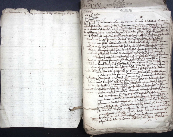 Etude de Me Antoine Cardon à Amiens (étude n°26). Minutes de l'année 1680