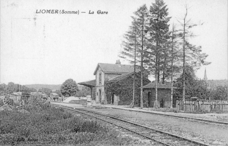 Liomer (Somme). La gare