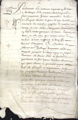 Etude de Me Jean-Baptiste Trencart à Amiens (étude n°12). Minutes de l'année 1657