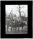 Revue du 16 janvier 1902 - 3e chasseurs à cheval, fanion du général de Torcy