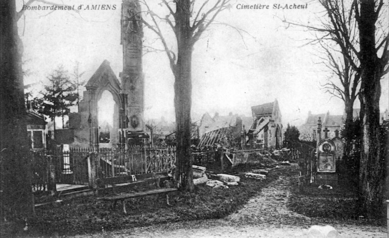 Bombardement d'Amiens - Cimetière St-Acheul