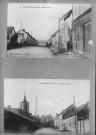 Le Bosquel (Somme). La rue de Conty et la rue de Fransures