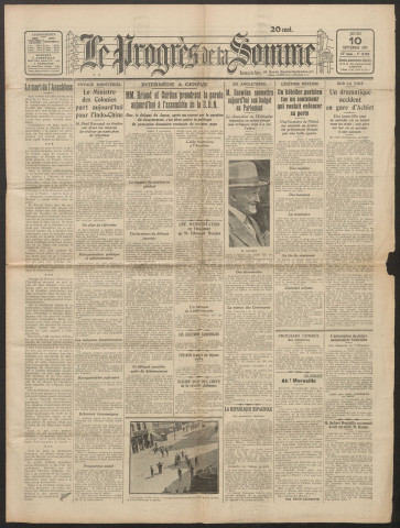 Le Progrès de la Somme, numéro 19004, 10 septembre 1931