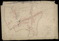 Plan du cadastre napoléonien - Mezieres-en-Santerre (Mézières) : Village (Le), développement de parties des sections B, C, D, E et F