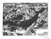 Montdidier. Vue aérienne de la ville