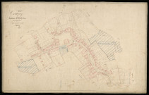 Plan du cadastre napoléonien - Cartigny : Chef-lieu (Le), D2, développement du Village