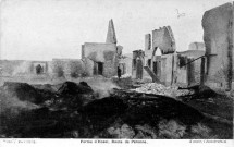 Guerre 1914-1918. La ferme d'Hozel dévastée