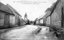 Morlancourt. Eglise et Rue de Villers. The church and the Villers street